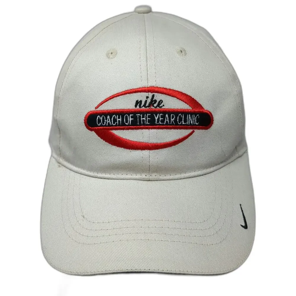 Nike Baseball Cap Beige One Size Coach of the Year Clinic Football Strapback Hat